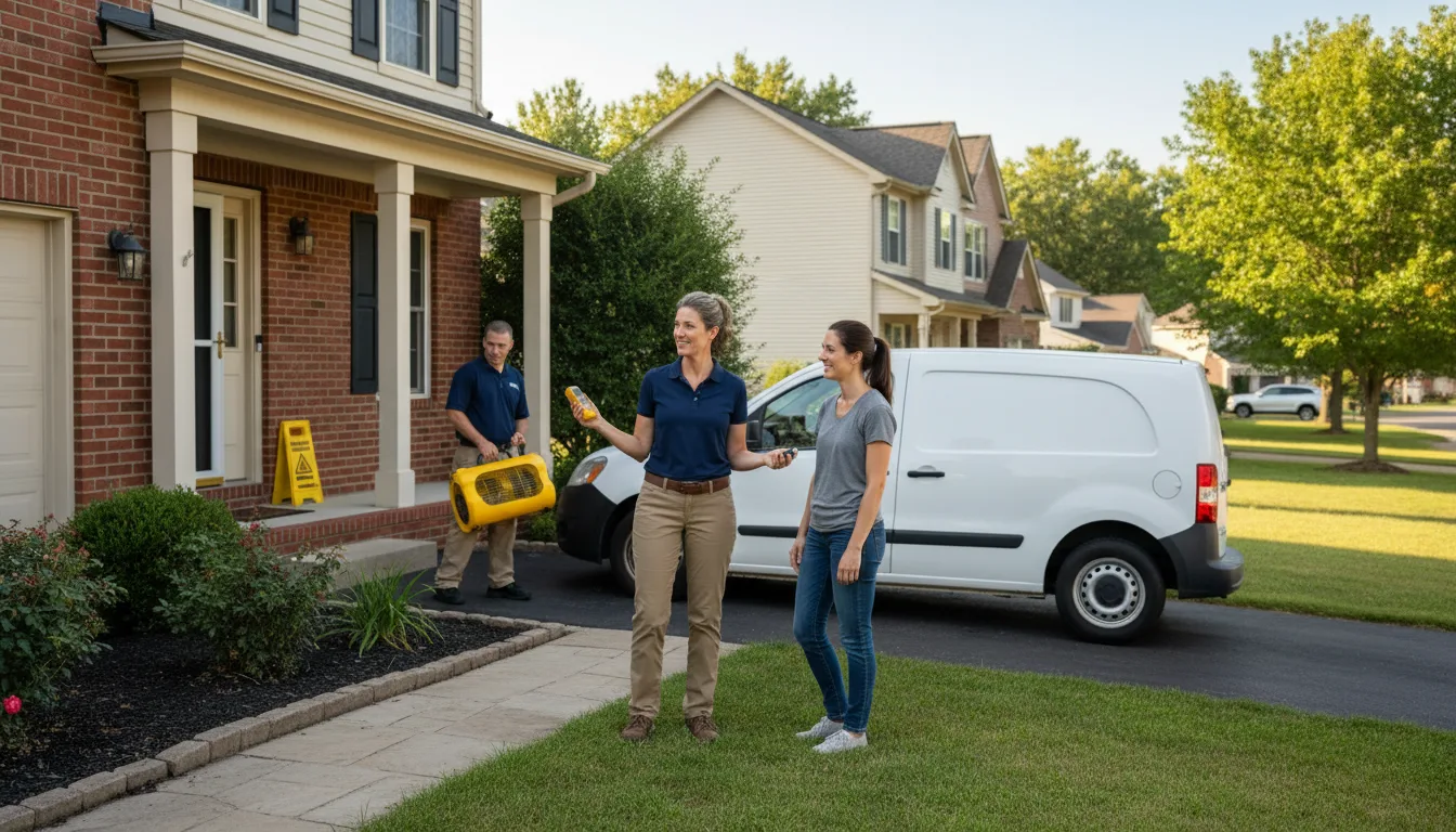 Residential water damage restoration in Cheswold, DE